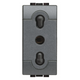 Living Light Presa Antracite Bivalente Bipasso Standard Italia L4180