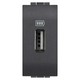 Bticino Living Light Presa USB Antracite Tipo A Caricabatterie 5 Volt L4285C1