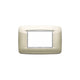 Vimar Placca 3 Posti Eikon Champagne Metallo
