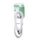 Cavo Antenna Tv Bianco Ecova Spina e Presa 1,5 MT