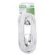 Cavo Antenna Tv Bianco Ecova Spina e Presa 10 MT