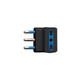 Adattatore Triplo Attacco Grande Nero 16 Ampere Ecova