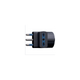 Adattatore Triplo Attacco Grande Nero Schuko 16 Ampere Ecova