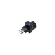 Adattatore Triplo Attacco Piccolo Nero Schuko 10 Ampere Ecova