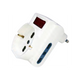Adattatore Triplo Attacco Grande ON/OFF Bianco Schuko 16 Ampere Ecova
