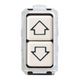 Pulsante Doppio Assiale Bianco Serie Bticino Magic 5055/1
