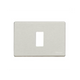 Placca Alluminio 1 Posto Scatola Tonda/Rettangolare Serie Bticino Magic 503/1/X