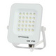 Proiettore LED 10 Watt Slim Metallo Bianco IP65 Equivalente 66 Watt