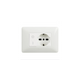 Kit Base Punto Presa Schuko Interruttore Bipolare Bticino Matix Bianco Pezzi 4