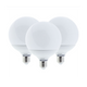 Lampadina LED Globo E27 15Watt Resa 88Watt Risparmio Energetico 4500K Pezzi 3