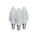 Lampadina LED Candela E14 5.5 Watt Resa 40Watt Risparmio Energetico 6000K Pezzi 3