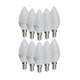 Lampadina LED Candela E14 8 Watt Resa 60W Risparmio Energetico 6000K Pezzi 6
