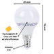 Lampadina LED Goccia E14 5.5 Watt Resa 40Watt Risparmio Energetico 2700K Pezzi 3