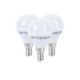 Lampadina LED Goccia E14 6Watt Resa 40Watt Risparmio Energetico 6000K Pezzi 3