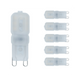 Lampadina LED Bispina G9 3Watt Resa 25Watt Risparmio Energetico 6000K Pezzi 6