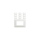 Bticino Matix Placca 3 Posti Tecnopolimero Bianco AM4803BBN Pezzi 10