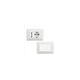 Kit Base Punto Presa Bivalente Schuko Punto Luce Bticino Matix Bianco Pezzi 9