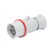 Spina Mobile Diritta Industriale Rossa 3P+N+T 16A Trifase 380V IP44 GW60009H