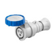 Presa Mobile Diritta Industriale Blu 2P+T 16A Monofase 230V IP67 GW62026H