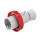 Spina Mobile Diritta Industriale Rossa 3P+T 16A Trifase 380V IP67 GW60030H