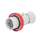 Spina Mobile Diritta Industriale Rossa 3P+N+T 16A Trifase 380V IP67 GW60031H