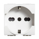 Bticino Living Light Presa Schuko Bivalente Bianca Tedesco Italiano N4140/16