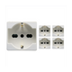 Presa Schuko Bivalente Standard Tedesco Italiano Serie Gewiss GW20246 Pezzi 5