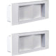 Lampada di Emergenza Pezzi 2 LED Incasso 1499L Bianco 11 Watt 6H IP40