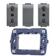LivingLight Kit 1 Supporto LN4703 1 Copriforo 2 Prese Antracite Bivalente L4180