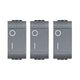 Living Light Pezzi 3 Interruttore Bipolare Antracite L4002N