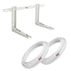 Kit Staffa per Condizionatore Tubo Rame 1/4 e 3/8 Metri 5 per Clima