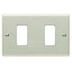 Placca Alluminio con Viti Compatibile Serie Magic Ticino