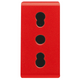 Gewiss GW20295 Presa Bivalente 2P+T 16A 250V AC da Incasso Colore Rosso