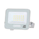 Optonica Proiettore Led Smd Corpo Bianco 20 Watt con Cavo 15 cm Esterni IP65