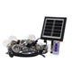 LedMe Ghirlanda Led Solare 3W 10 Lampadine E27 Per Esterno IP65 3000K Calda