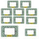 Vimar Plana 10 Pezzi Supporto Scatola 3 Moduli 14613
