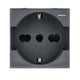 Bticino Axolute Hs4140/16 Presa Bipasso Antracite Elegante e Funzionale